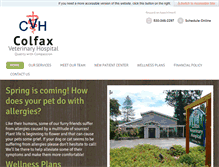 Tablet Screenshot of colfaxvet.com